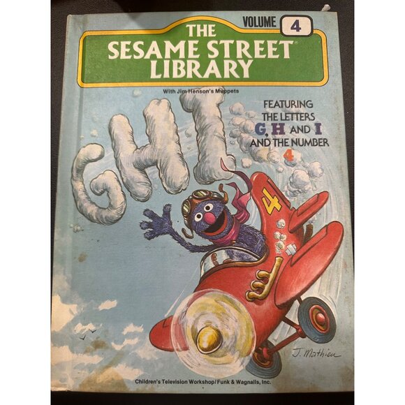 Vintage Sesame Street Library 4 Book Bundle- volumes 3, 4, 6, 7 - Picture 8 of 14